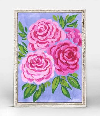 available at m. lynne designs Rose Framed Canvas