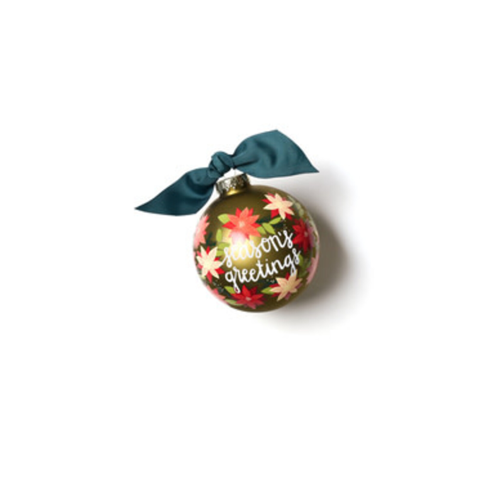 coton colors season's greetings glass ornament