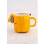natural life yellow dog folk mug