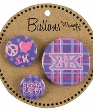 available at m. lynne designs Sigma Kappa Buttons