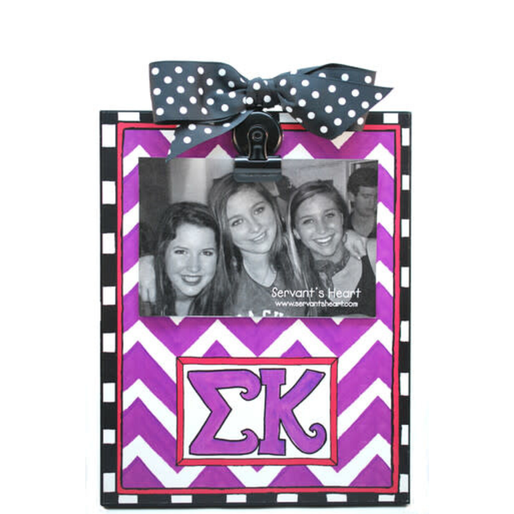 m. lynne designs sigma kappa chevron clip plaque