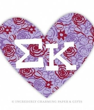 available at m. lynne designs Sigma Kappa Heart Sign