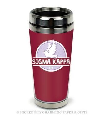 Sigma Kappa Icon Stainless Travel Mug