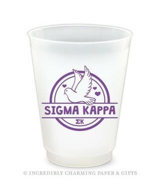 available at m. lynne designs Sigma Kappa Icon Frost Flex Cup