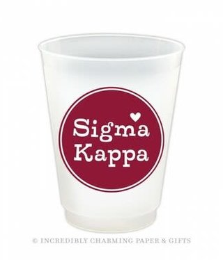 available at m. lynne designs Sigma Kappa Love Frost Flex Cup