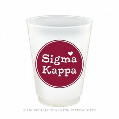 available at m. lynne designs Sigma Kappa Love Frost Flex Cup