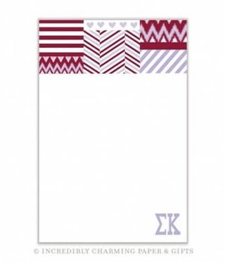 available at m. lynne designs sigma kappa medley notepad