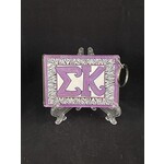 m. lynne designs sigma kappa zebra keychain