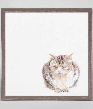 available at m. lynne designs Sleepy Cat Loaf Framed Canvas