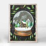 m. lynne designs snow globe framed canvas