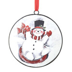 m. lynne designs snow tubing snowman ornament