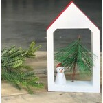 m. lynne designs snowman with tree house