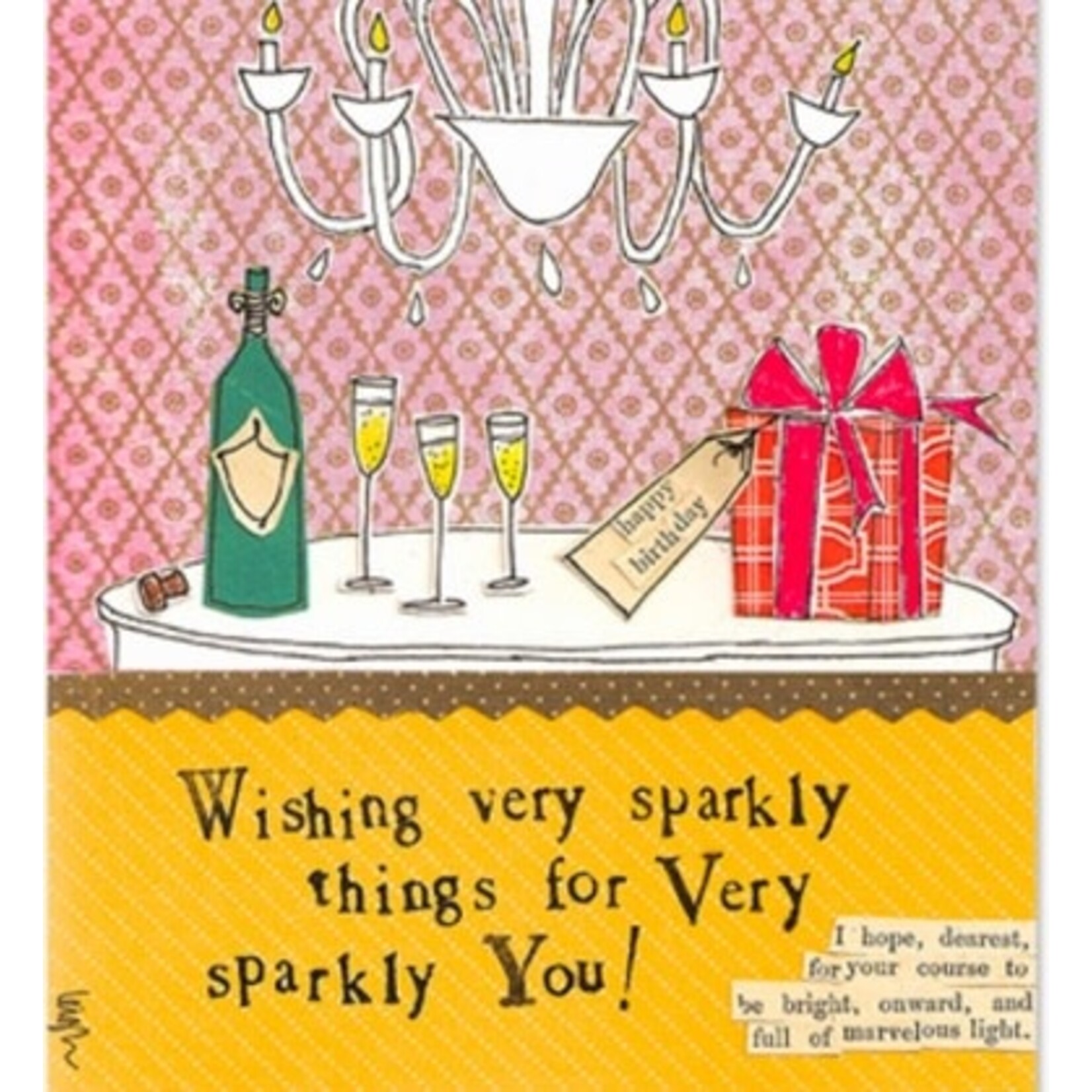 curly girl sparkly things napkin