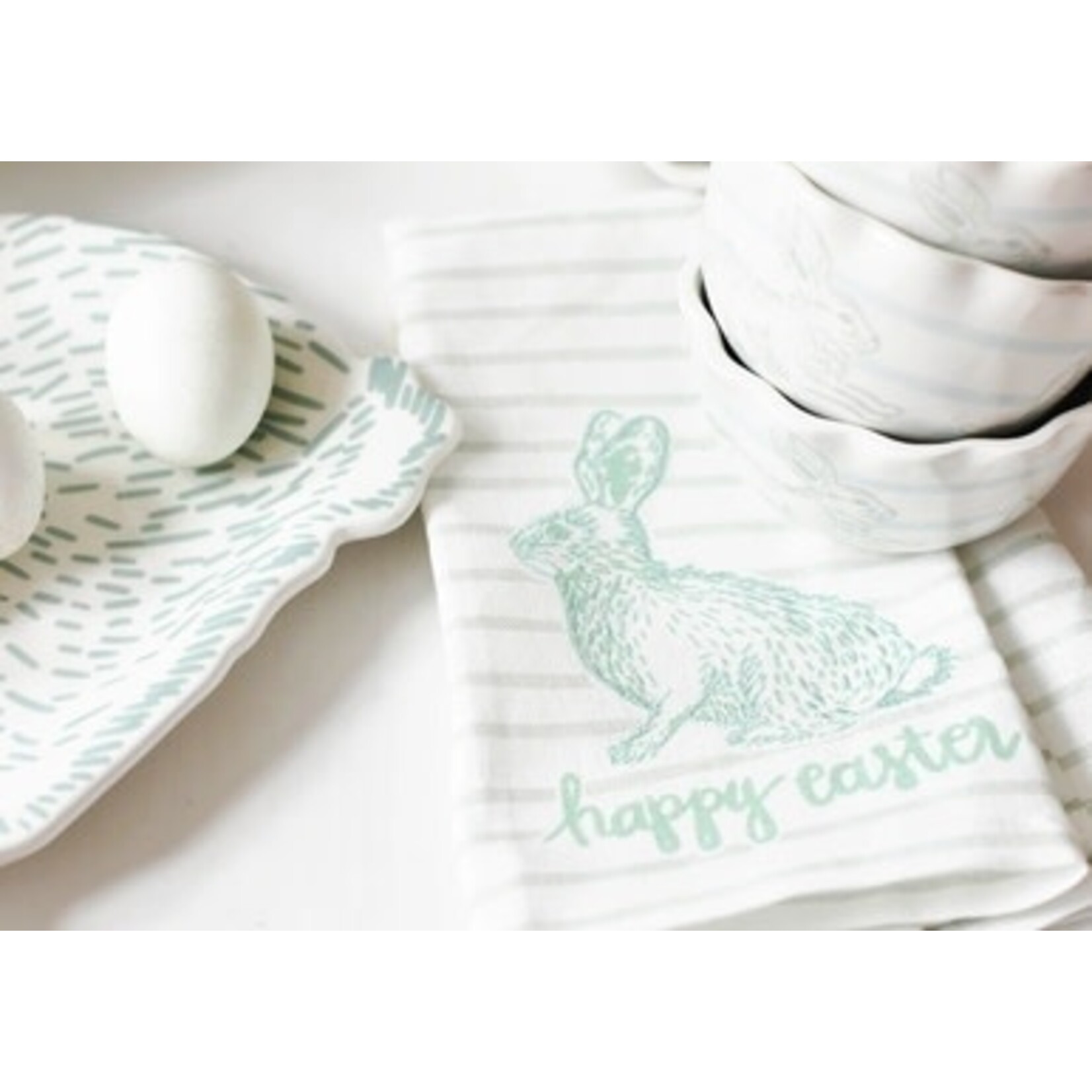 coton colors speckled rabbit medium tea towel