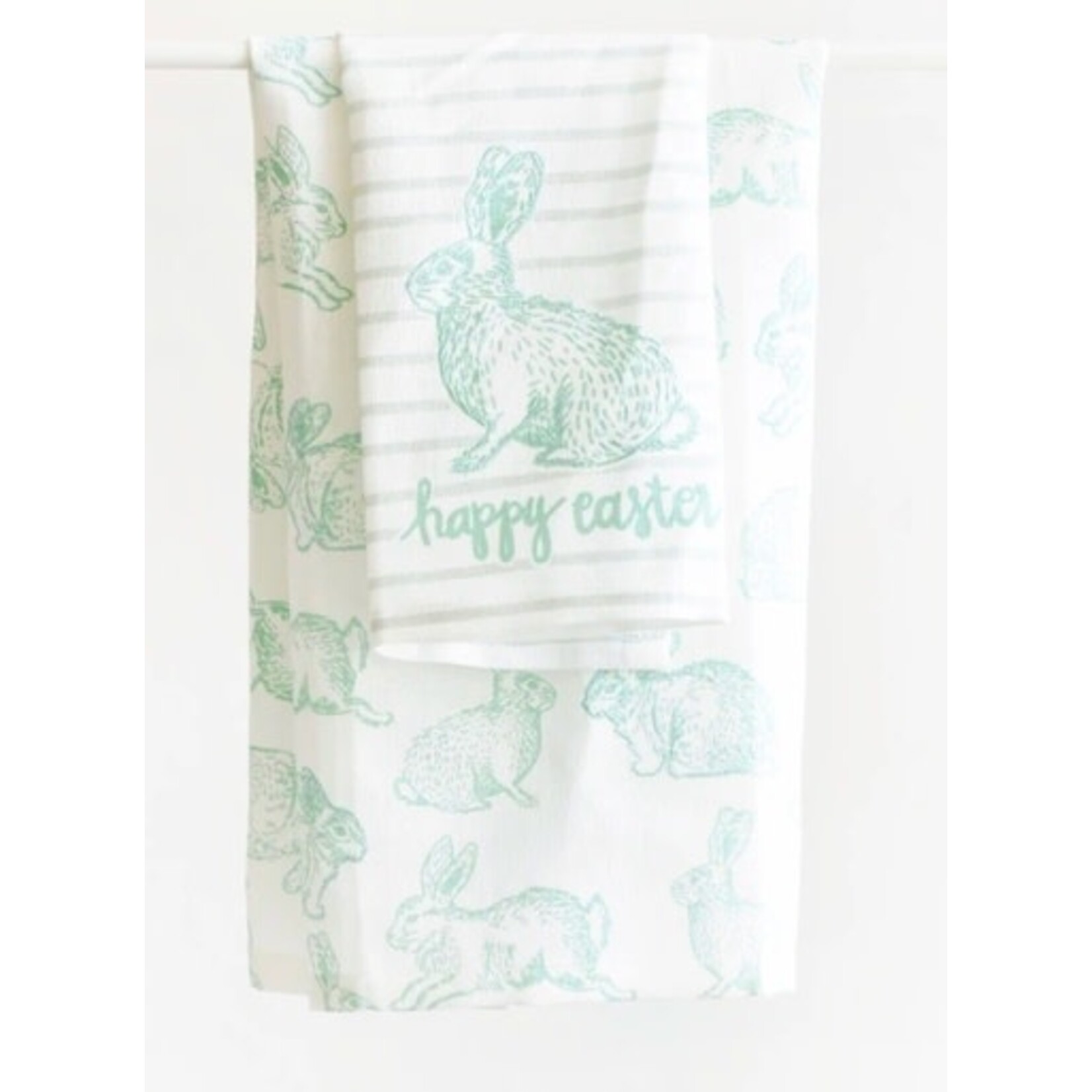 coton colors speckled rabbit medium tea towel