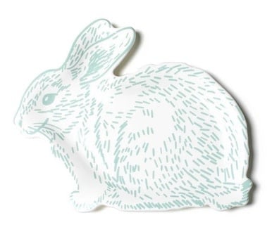 coton colors Speckled Rabbit Shape Platter