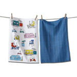m. lynne designs spoiled dogs dishtowel set of two
