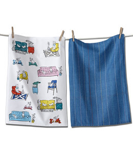 available at m. lynne designs Spoiled Dogs Dishtowel Set of Two