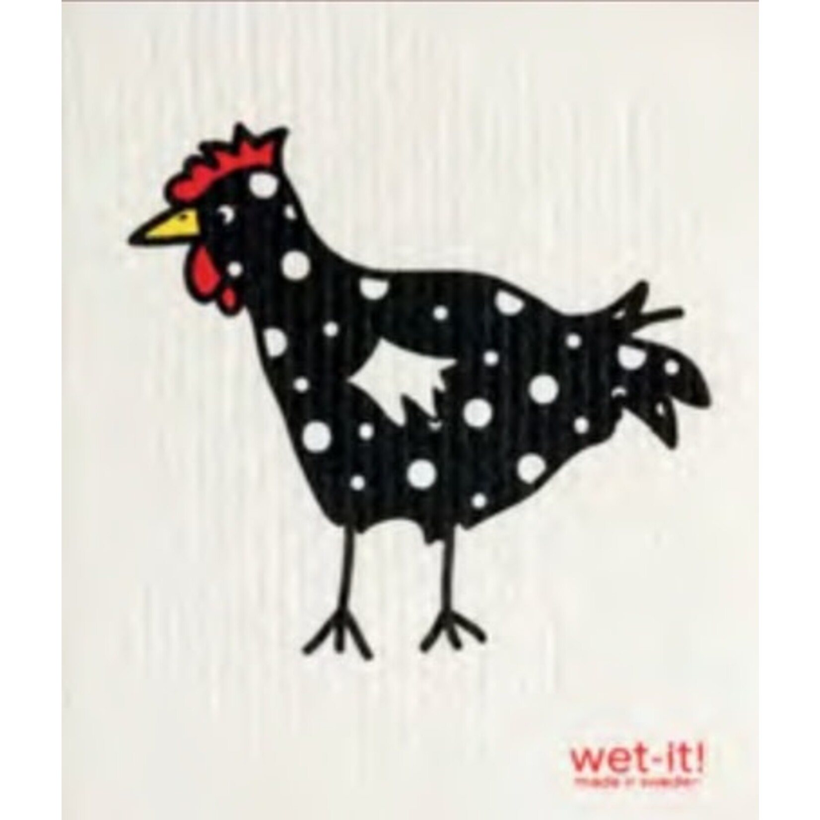 wet-it spotted black chicken wet it