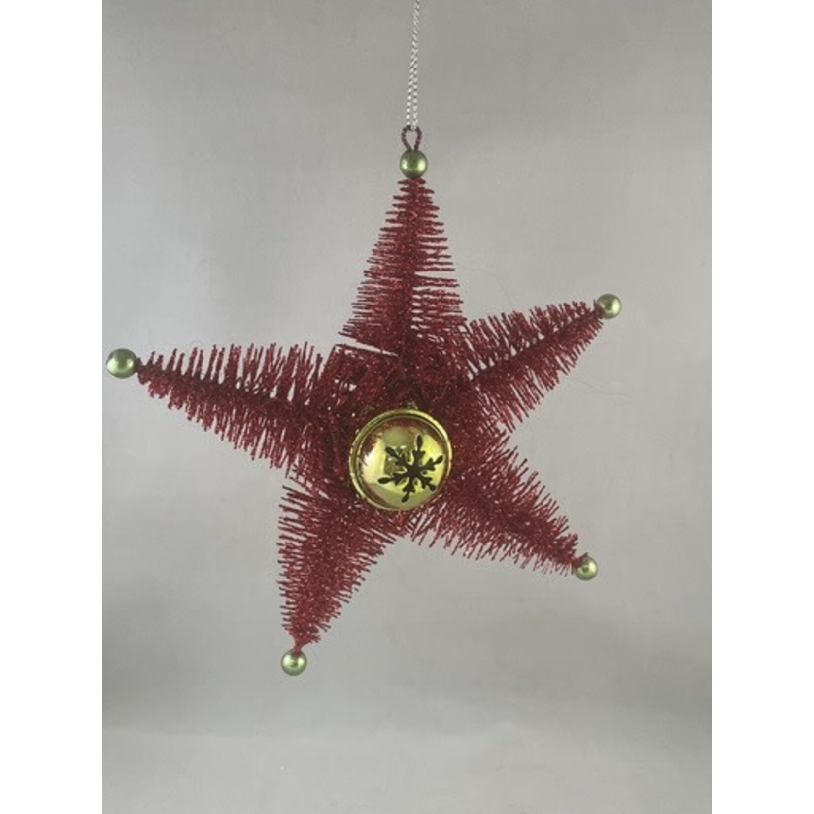 m. lynne designs star with jingle bell ornament