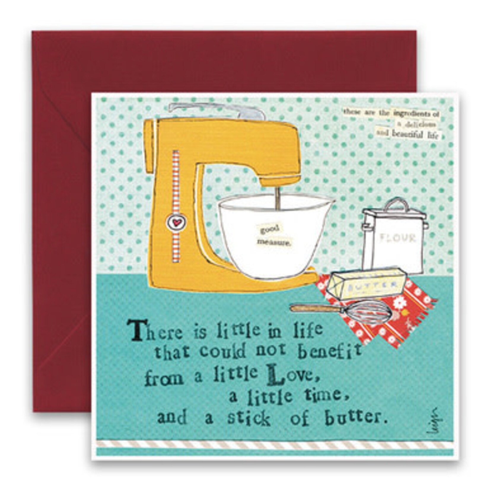 curly girl stick of butter card
