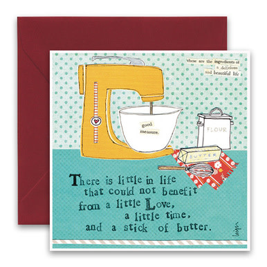 curly girl Stick of Butter Card
