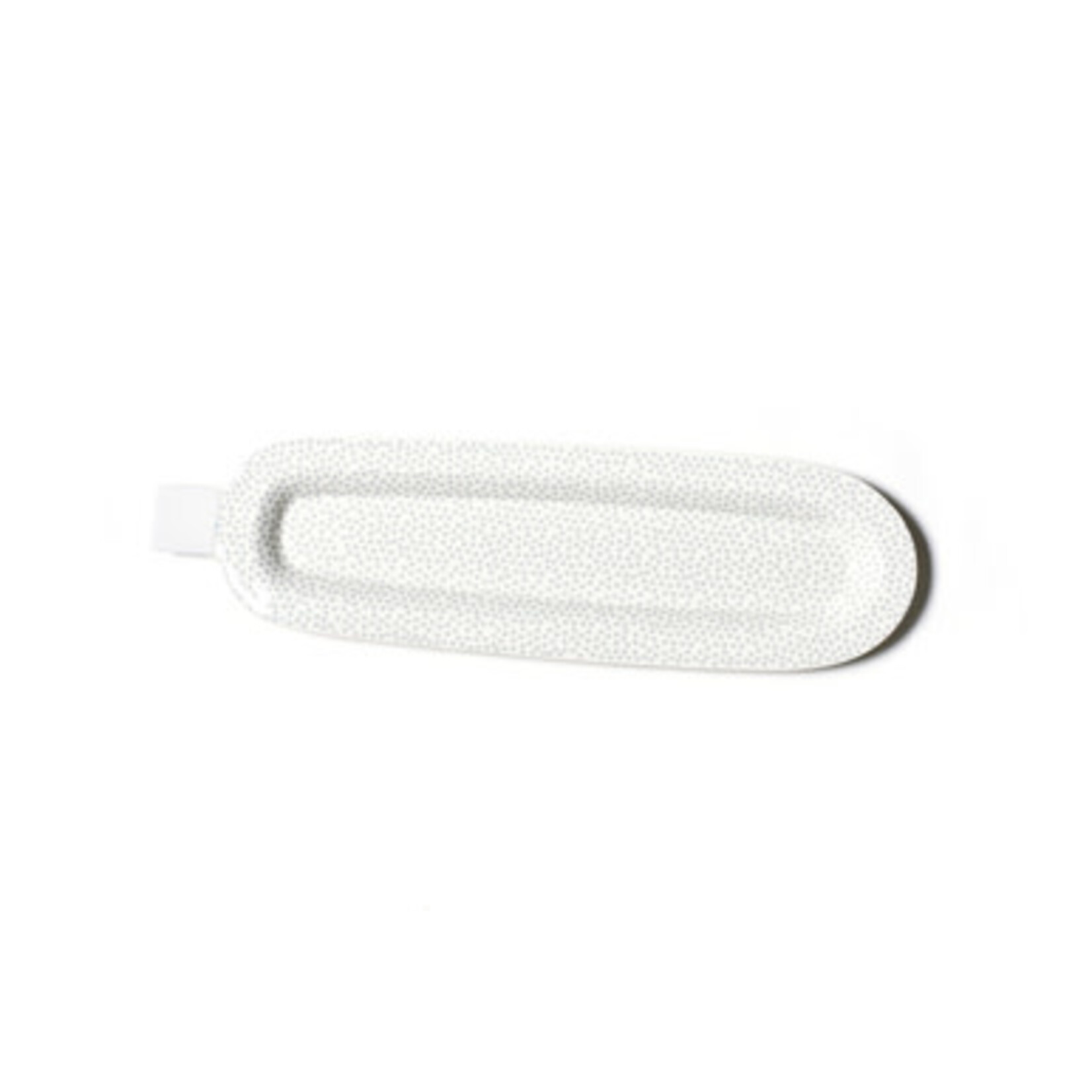 happy everything stone small dot mini skinny oval entertaining platter