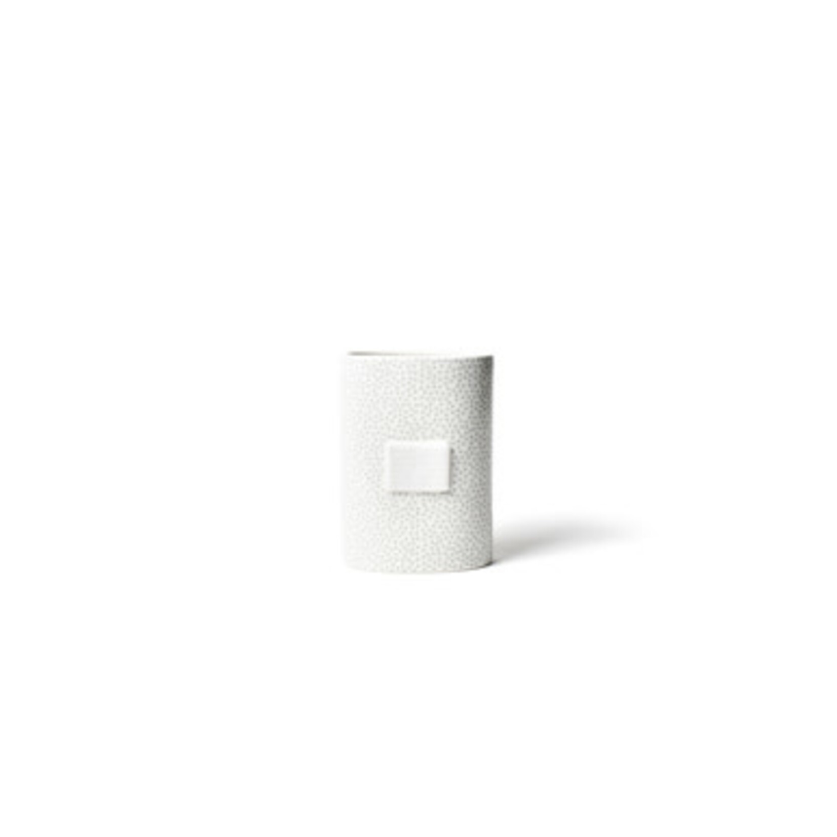 happy everything stone small dot oval mini vase