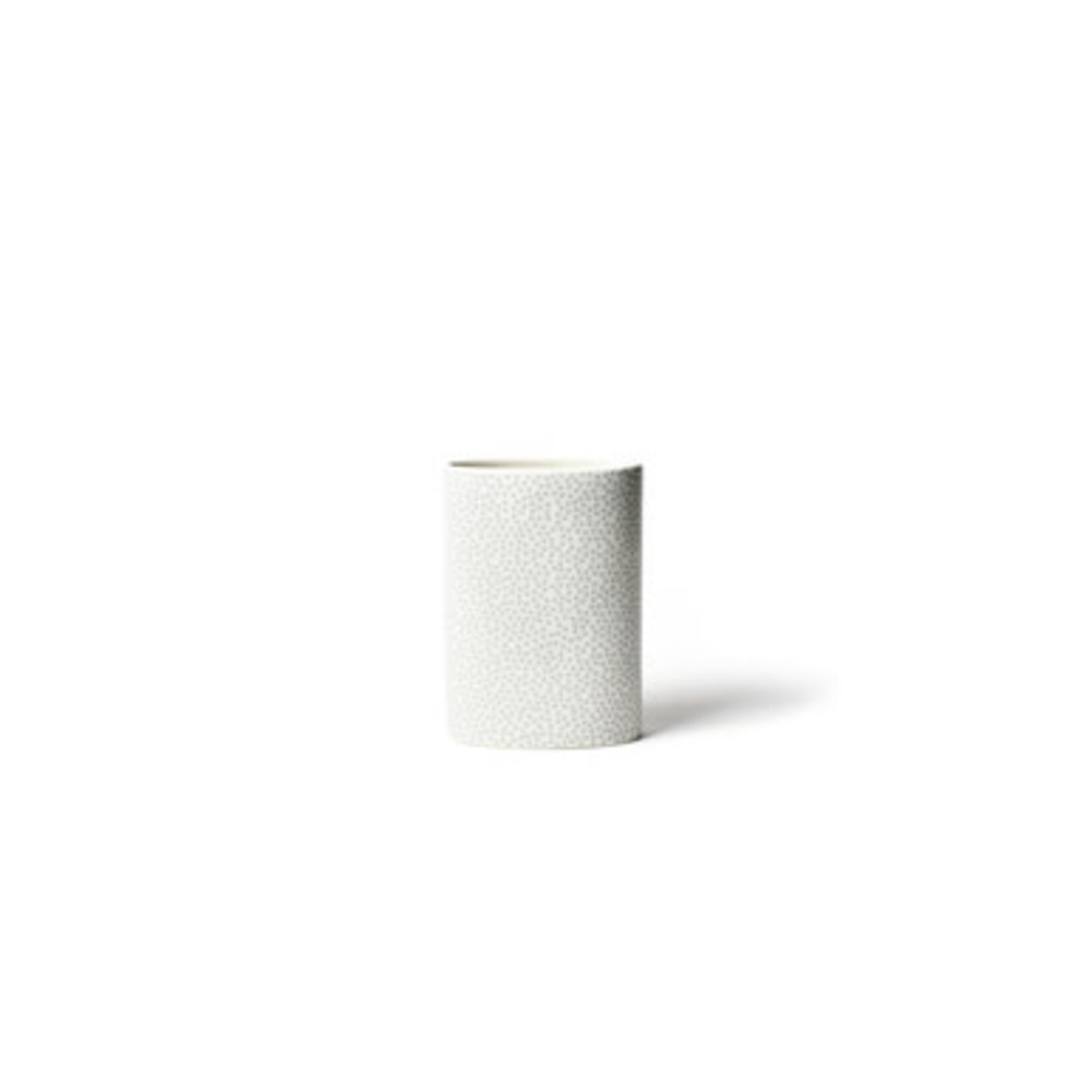 happy everything stone small dot oval mini vase