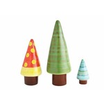 m. lynne designs stoneware christmas tree set of three