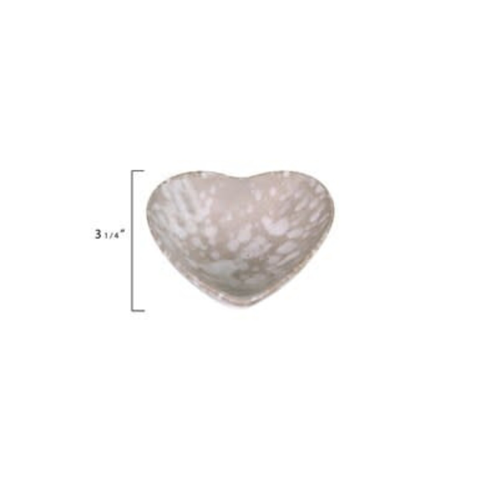 m. lynne designs stoneware heart trinket dish
