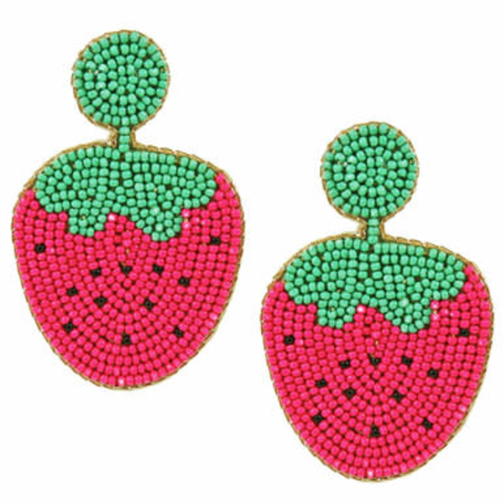 m. lynne designs strawberry beaded earring