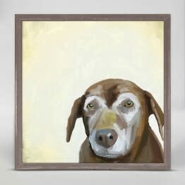 available at m. lynne designs sweet old dog framed canvas