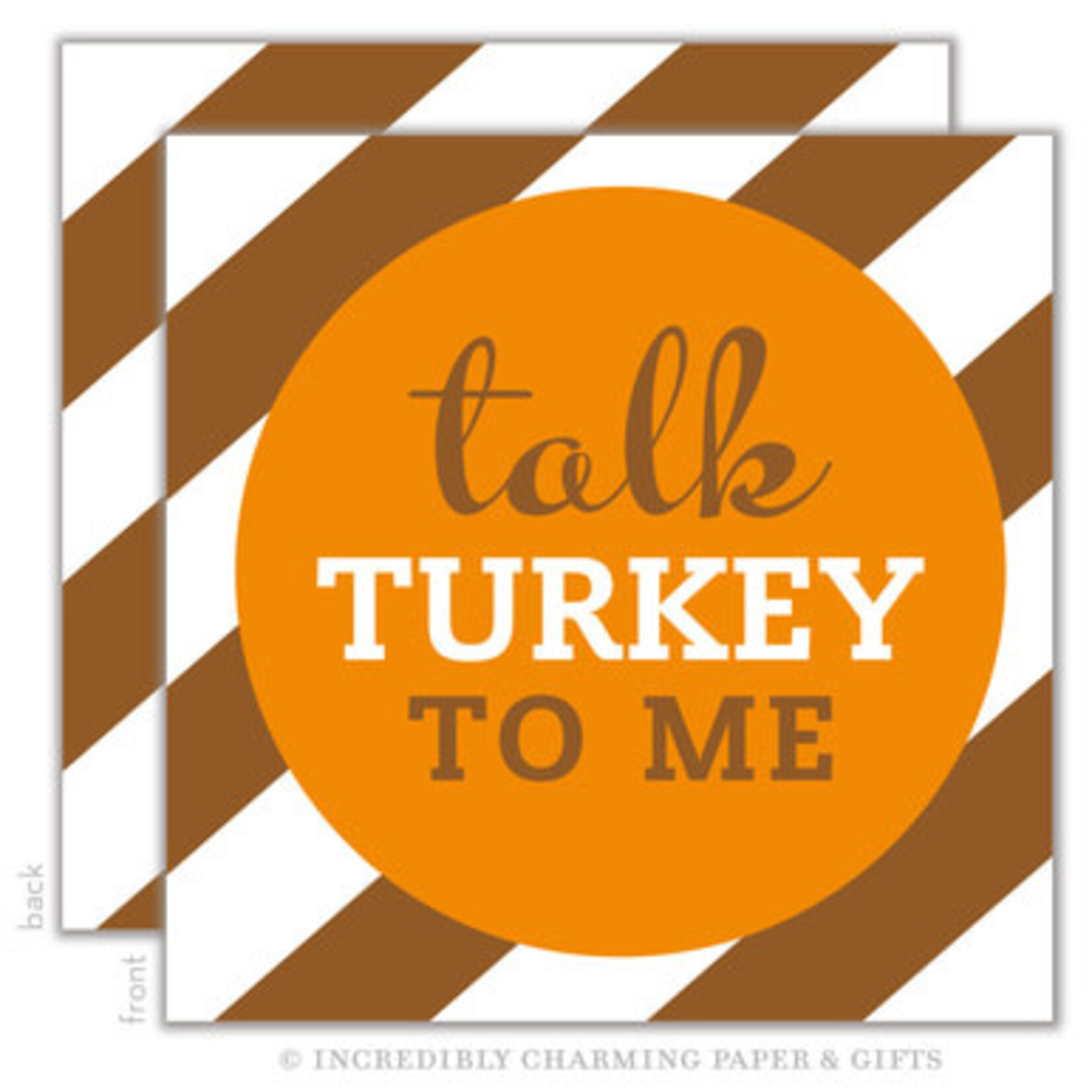 m. lynne designs talk turkey beverage napkin