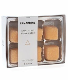 harper & ari Tangerine Exfoliating Sugar Cube 6-pack