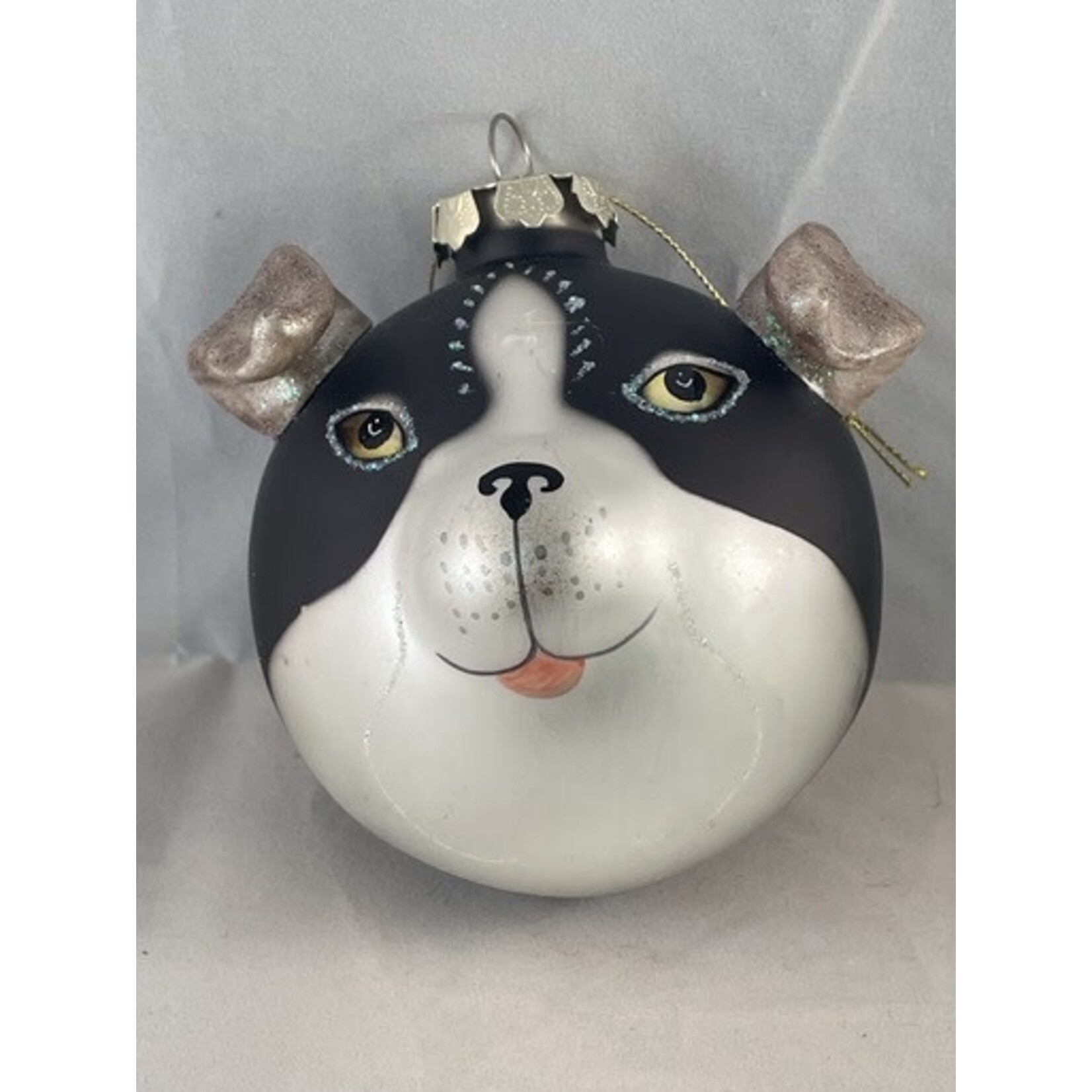 m. lynne designs terrier glass dog ornament