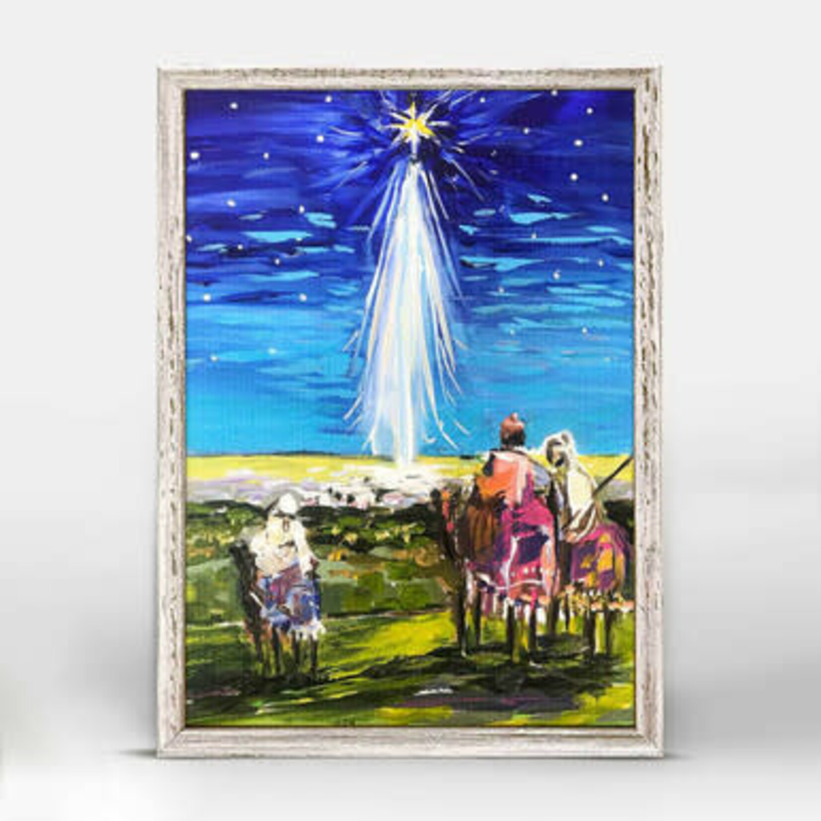 m. lynne designs the night framed canvas