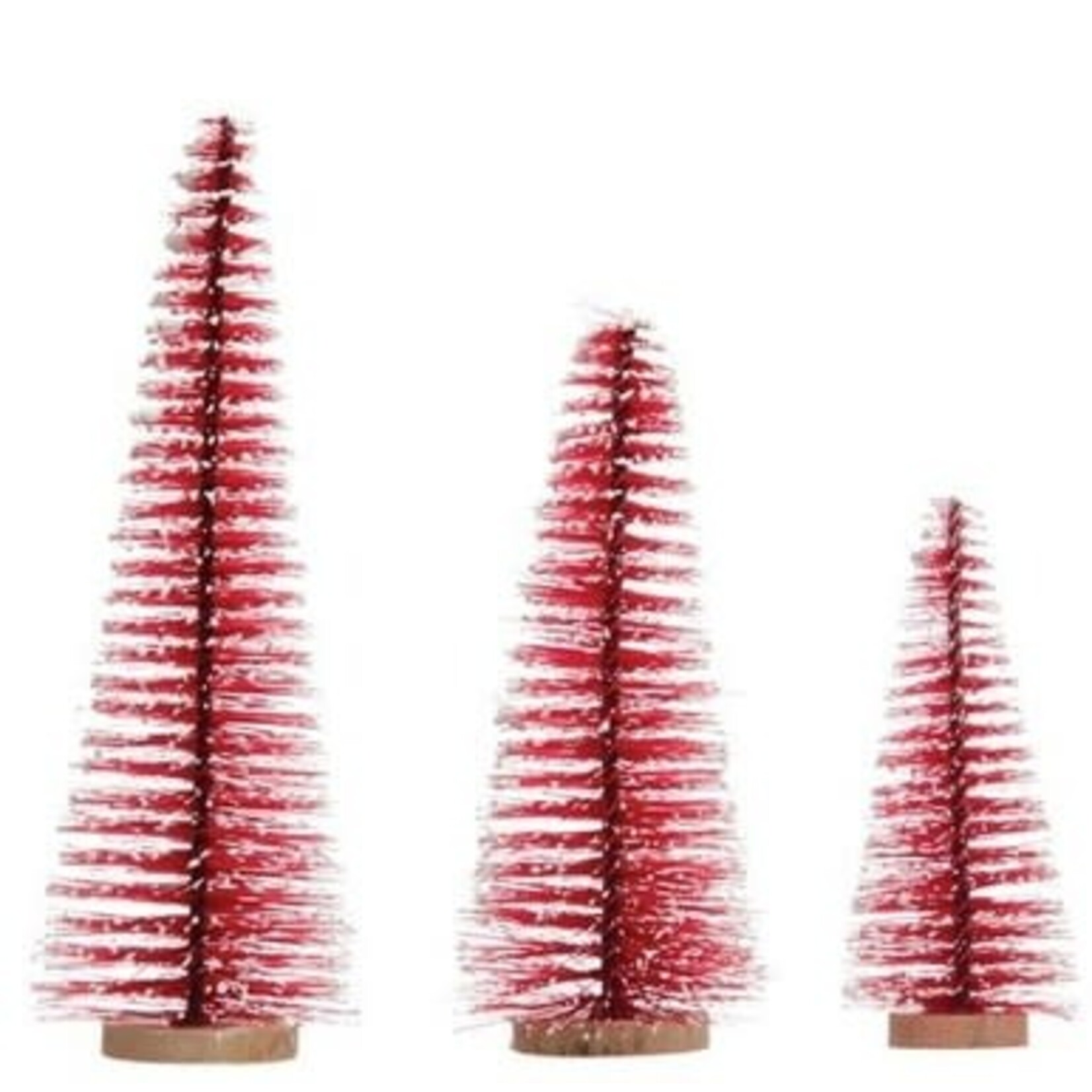 m. lynne designs tiny large red with snow bottlebrush tree