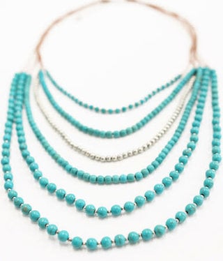 available at m. lynne designs Turquoise Callie Long Necklace