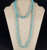 available at m. lynne designs Turquoise Knotted Necklace