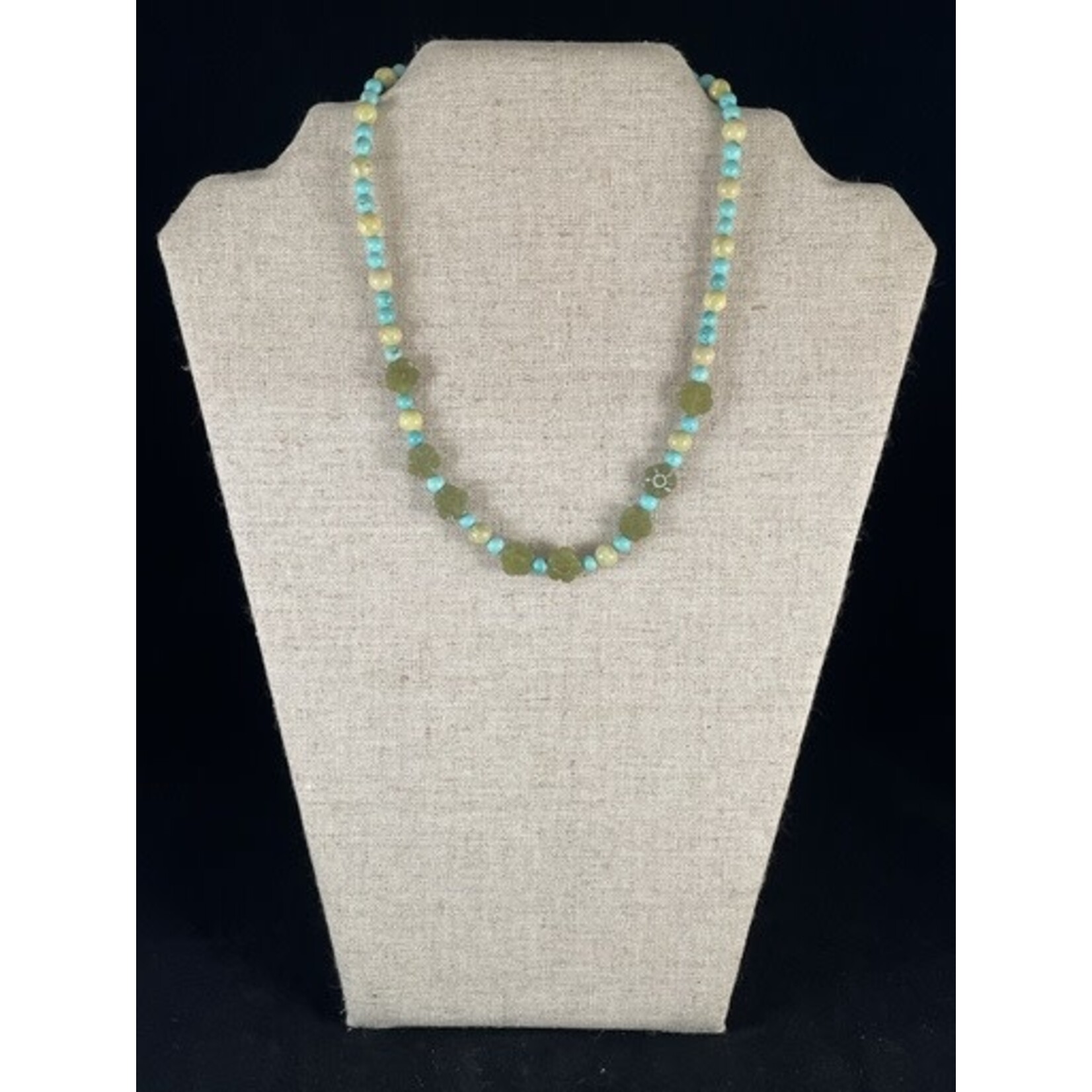 m. lynne designs turquoise lime necklace