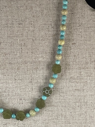 available at m. lynne designs Turquoise Lime Necklace
