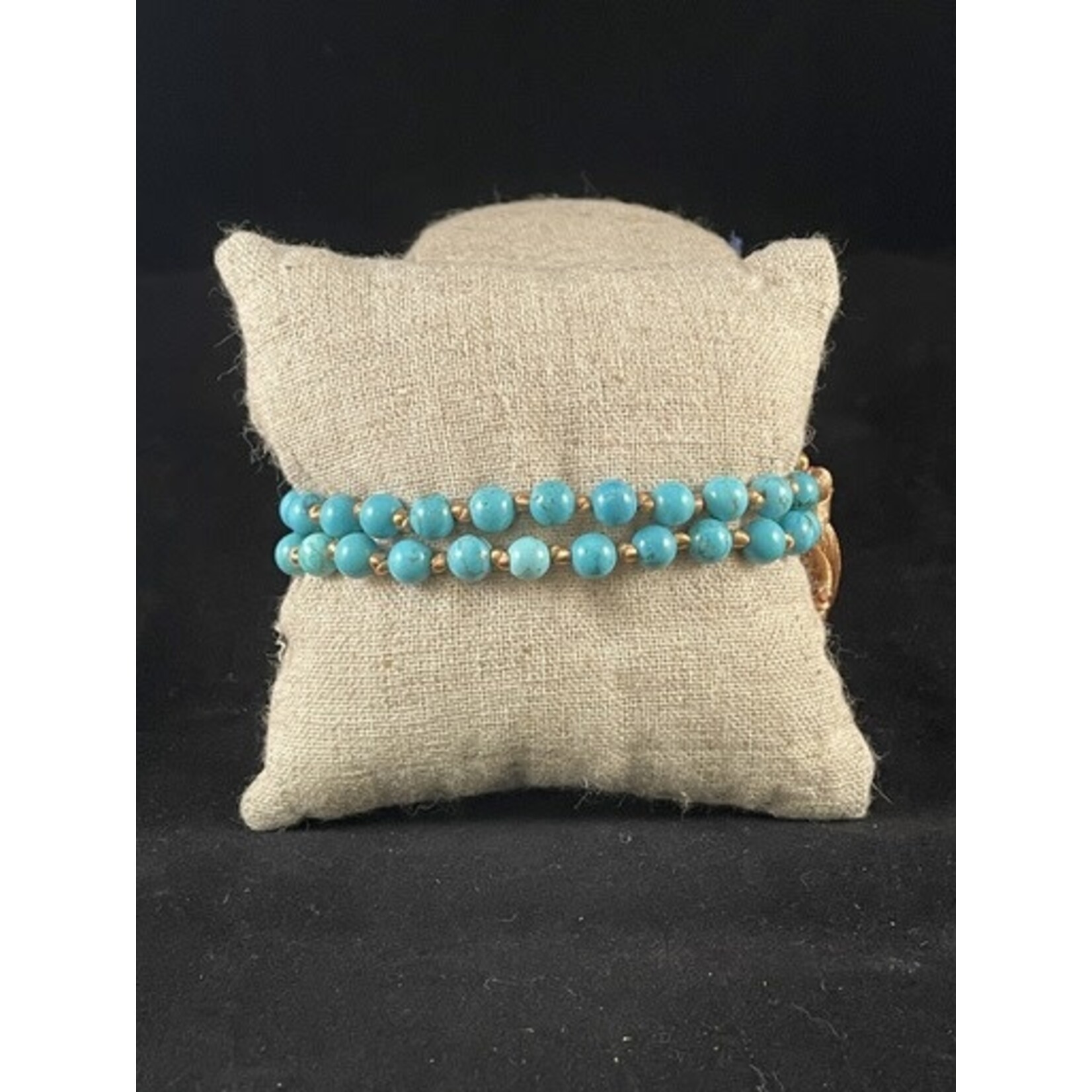 m. lynne designs turquoise tassel bracelet