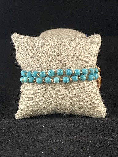 available at m. lynne designs Turquoise Tassle Bracelet