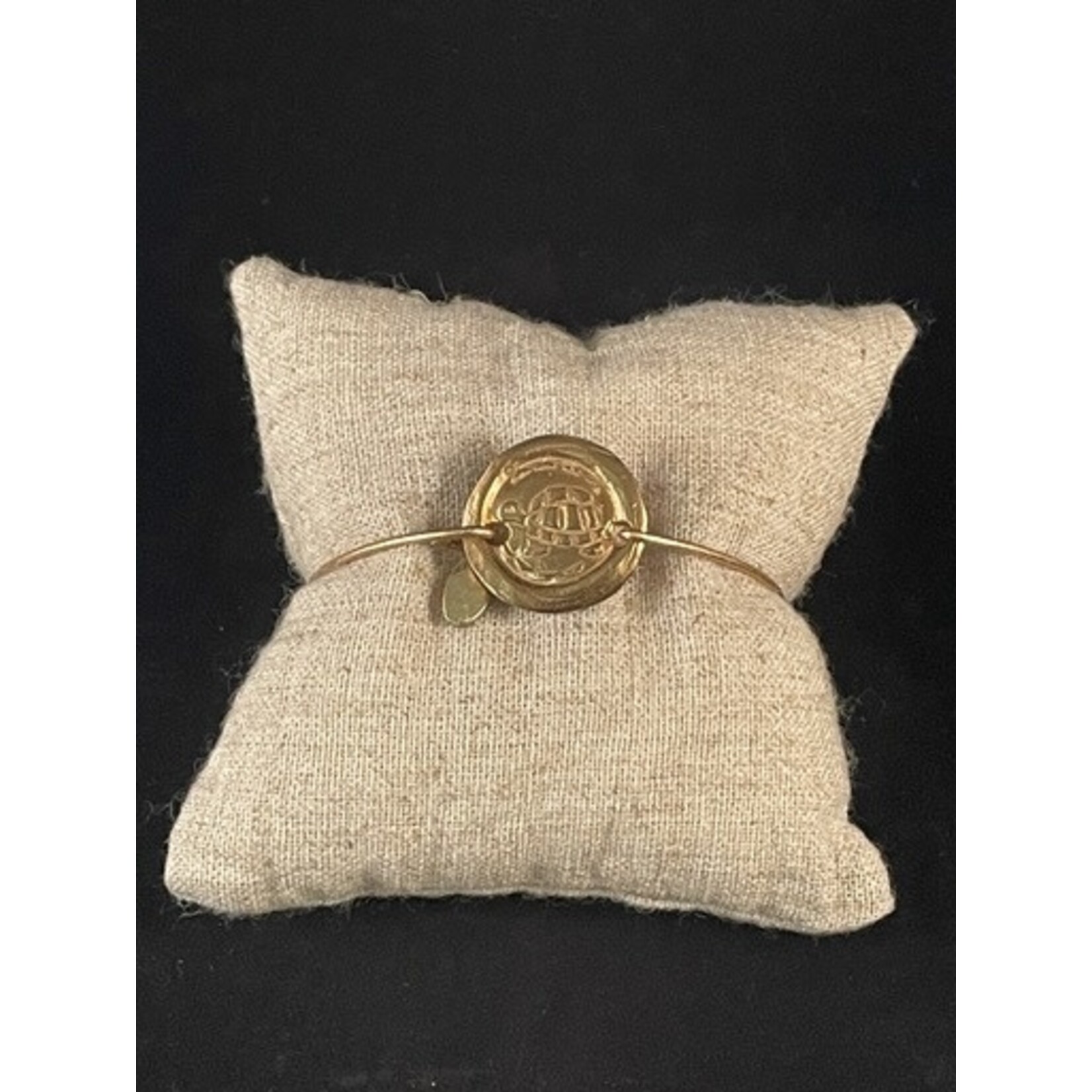 m. lynne designs turtle charm bronze bangle