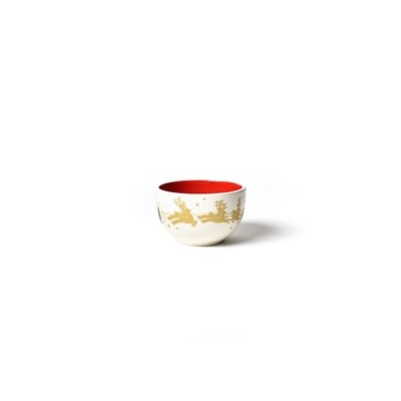 coton colors vintage christmas village bowl