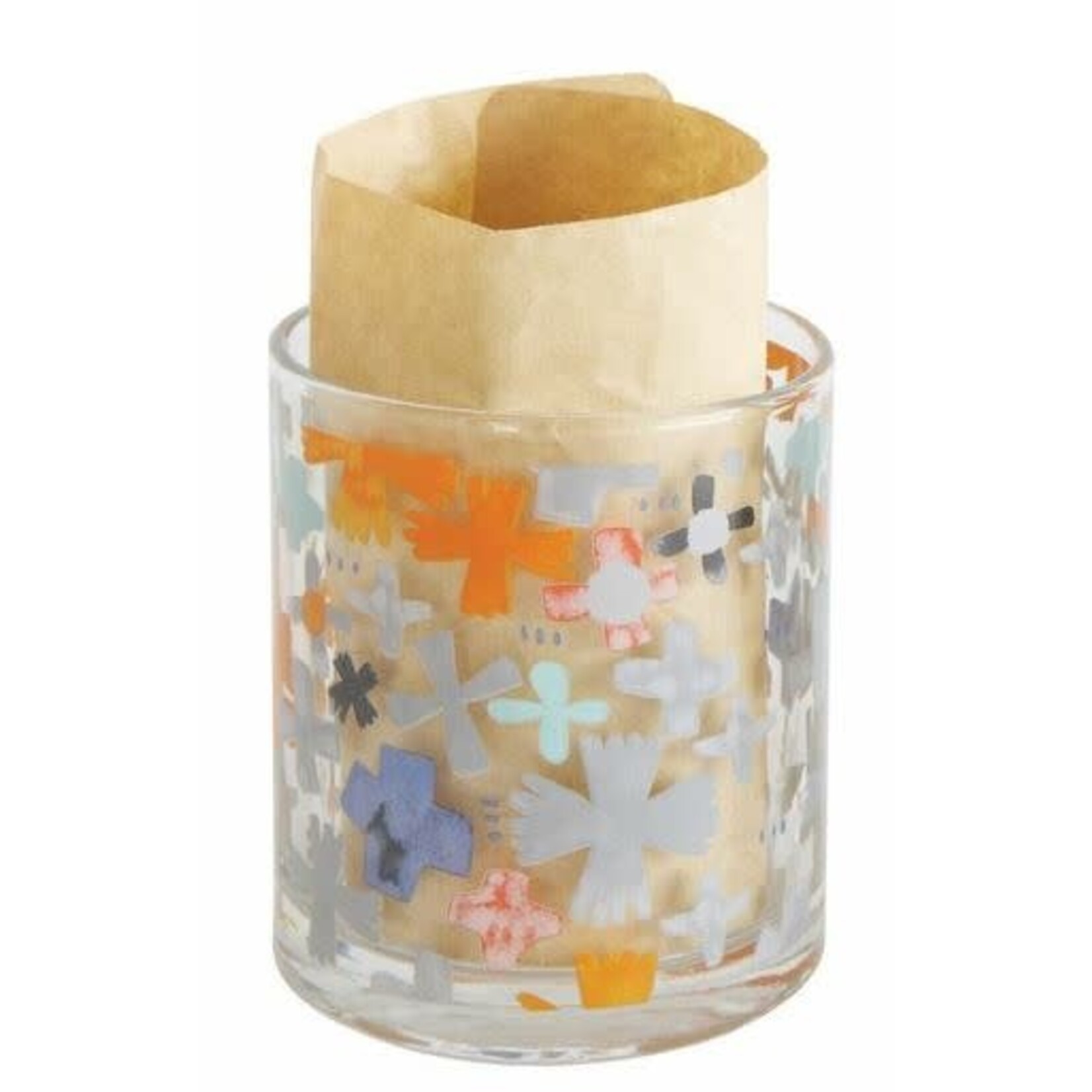 m. lynne designs vintage drinking glass/votive