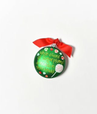 coton colors Visions of Sugarplums Glass Ornament