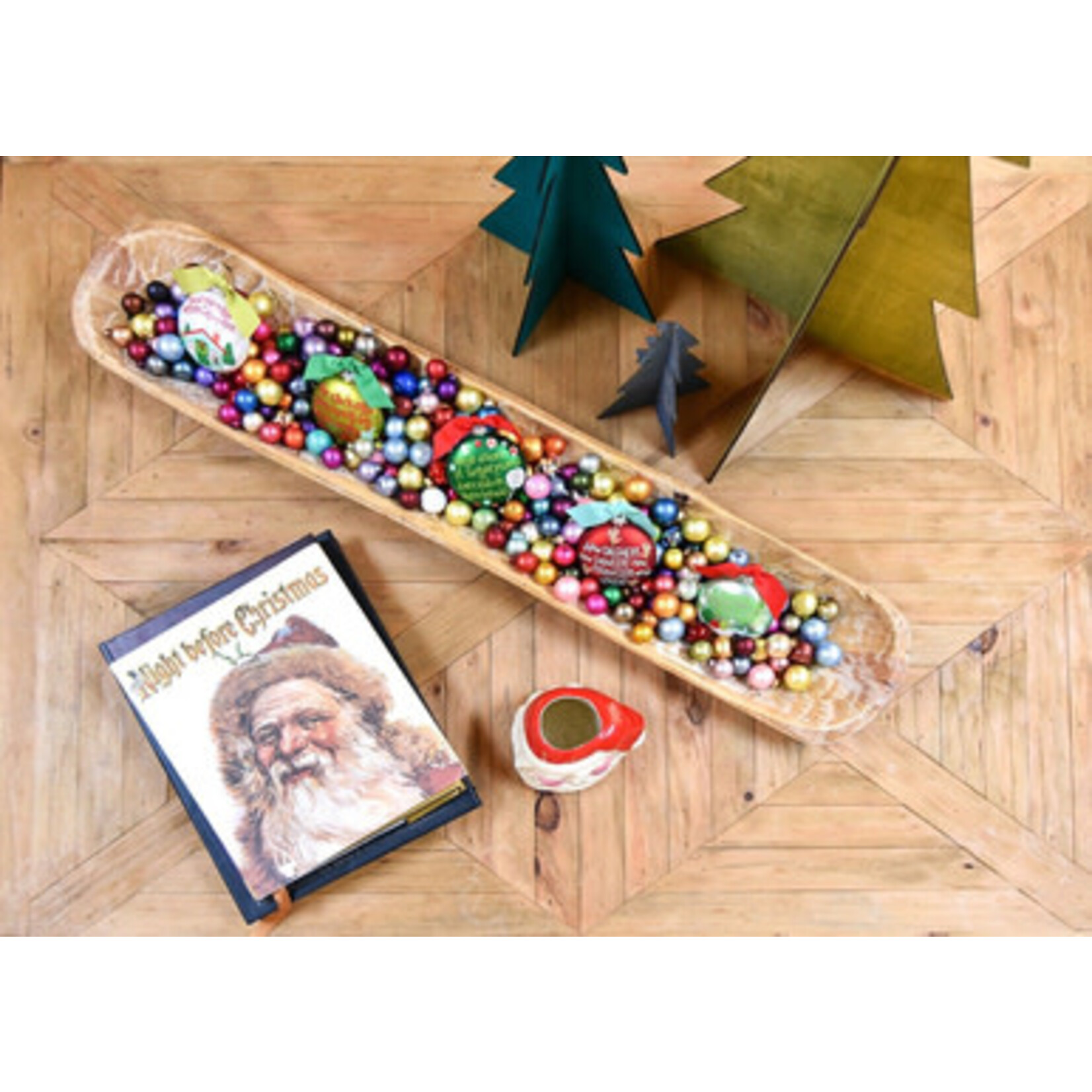 coton colors visions of sugarplums glass ornament