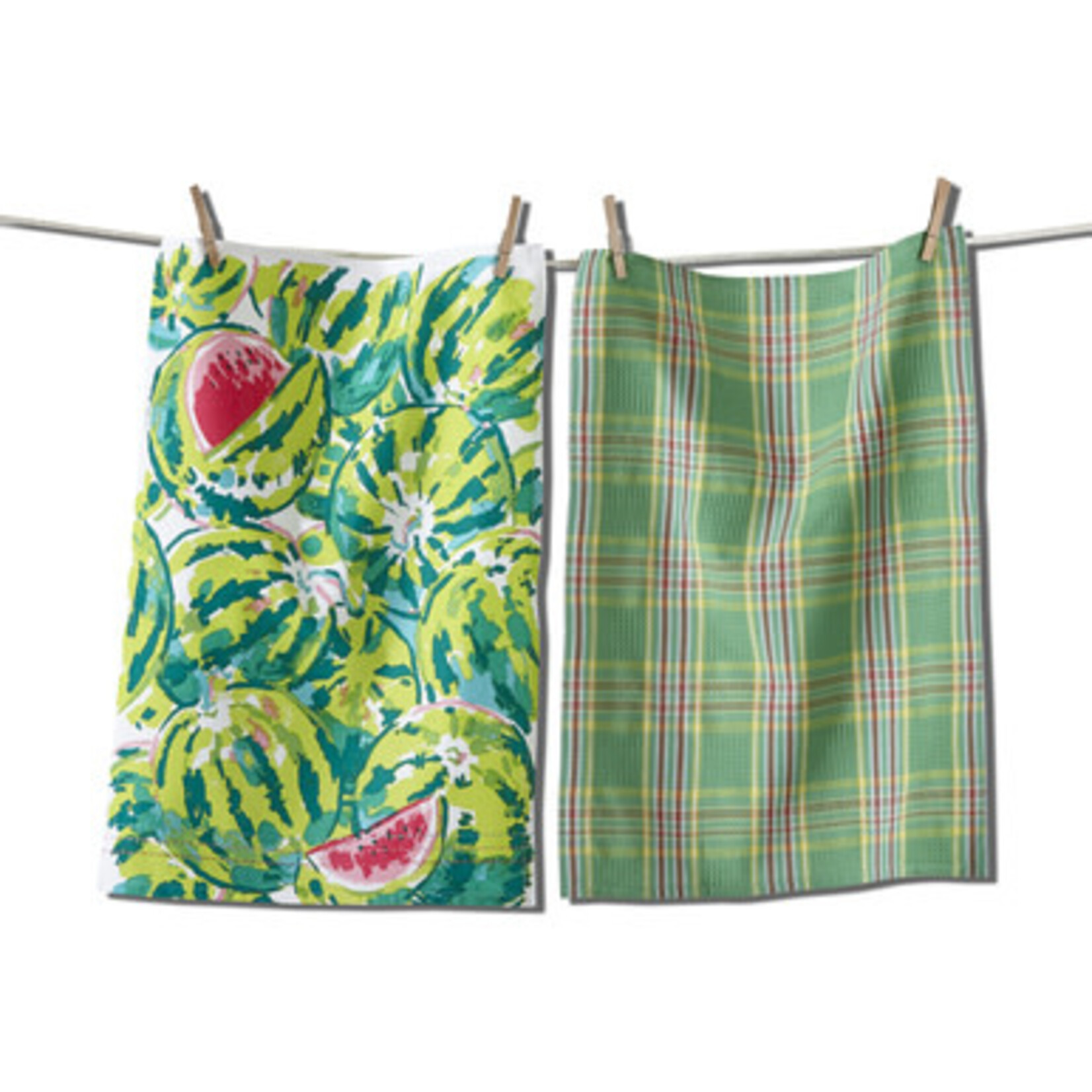 m. lynne designs watermelon dishtowel set of two